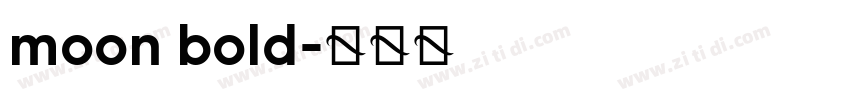 moon bold字体转换